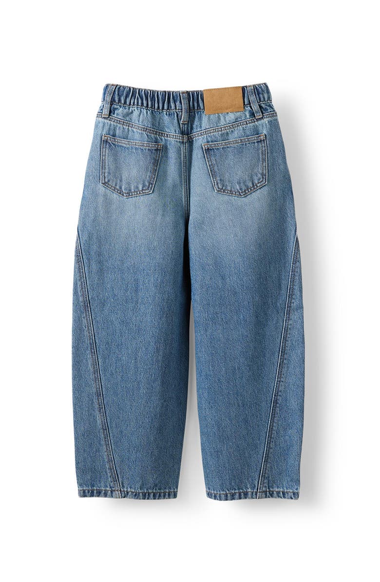 Cotton On Kids Kid's Unisex Super Barrel Leg Denim Jean, Alternate, color, Blue Haven Mid Blue