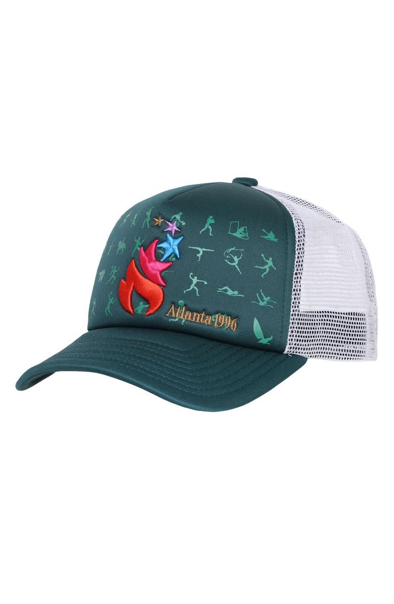 Outerstuff Men's Outerstuff  Green Atlanta 1996 Olympic Games Trucker Adjustable Hat, Main, color, Green