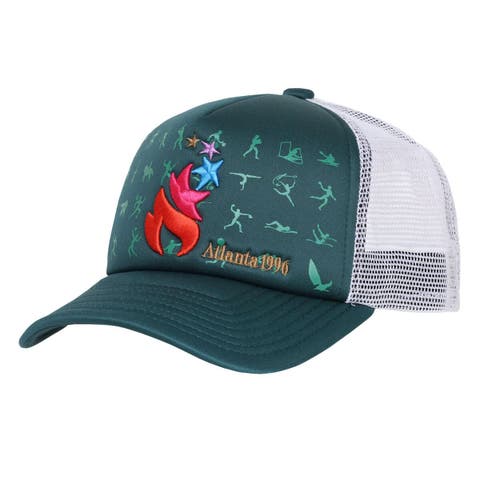 Men's Outerstuff  Green Atlanta 1996 Olympic Games Trucker Adjustable Hat