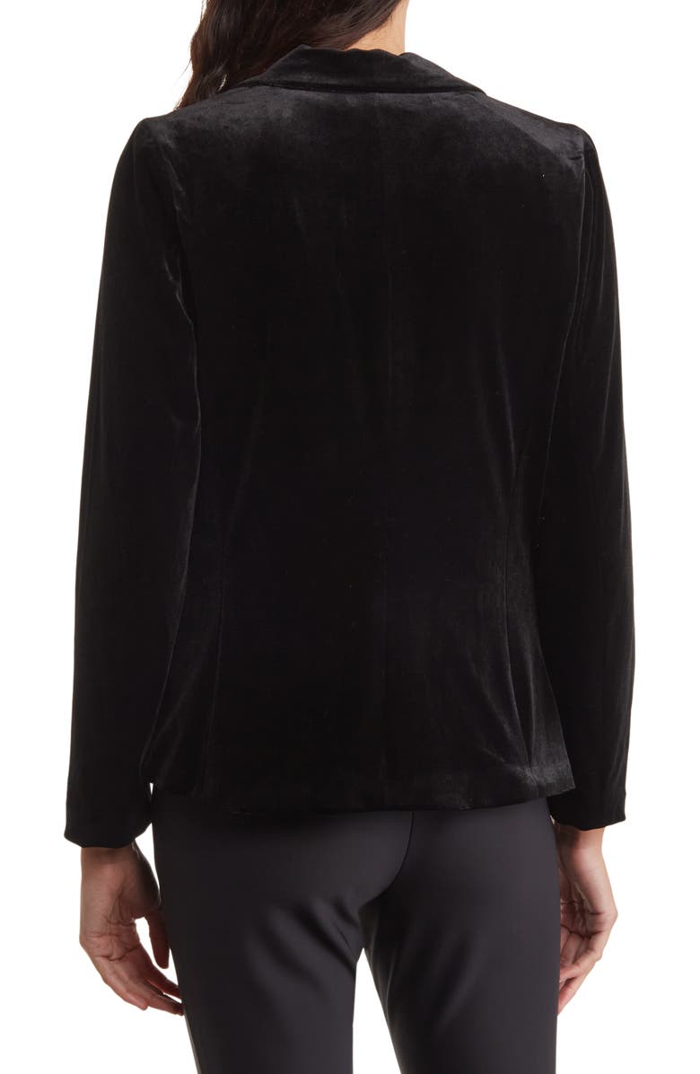 DR2 by Daniel Rainn Peak Lapel Velvet Blazer, Alternate, color, 