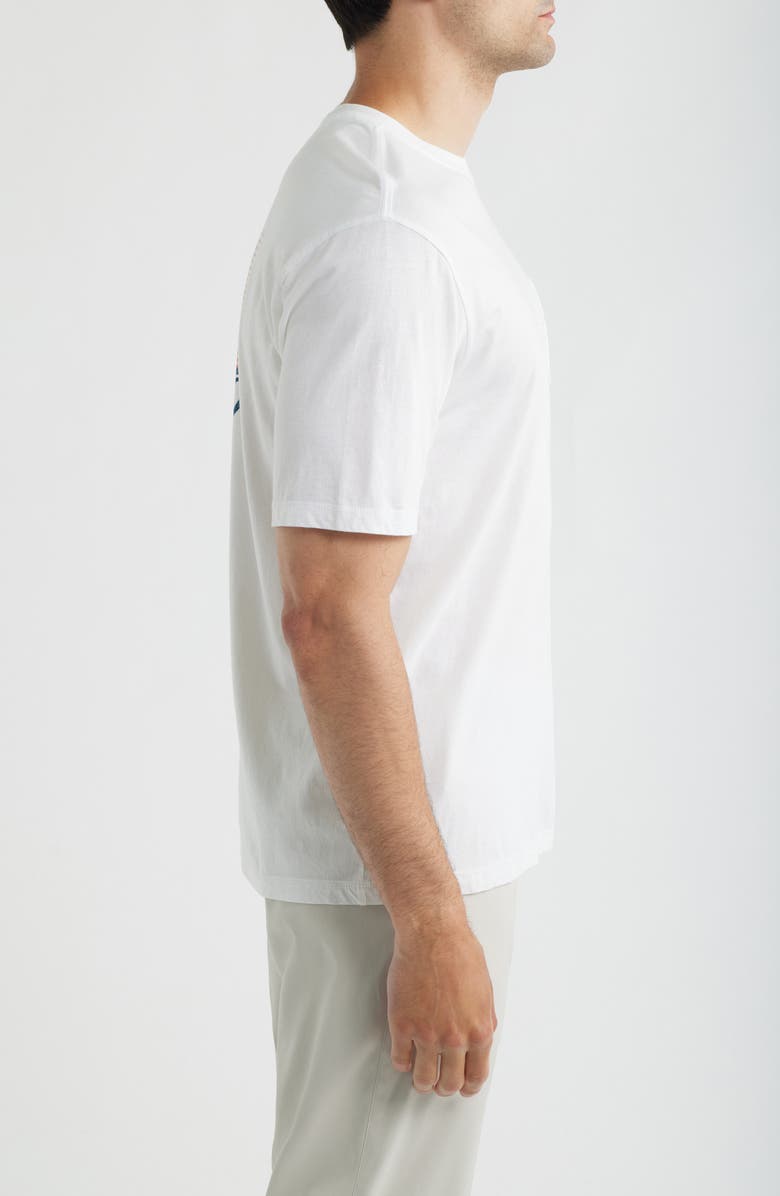 johnnie-O Shoreline Cotton Blend Pocket T-Shirt, Alternate, color, White