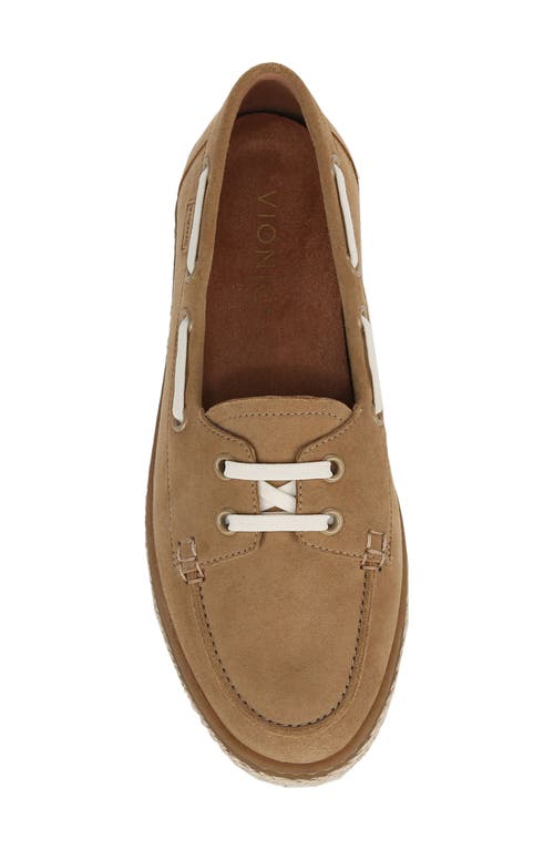 Vionic Bay Loafer Boat Shoe In Sand
