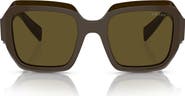 Prada 53mm Irregular Sunglasses