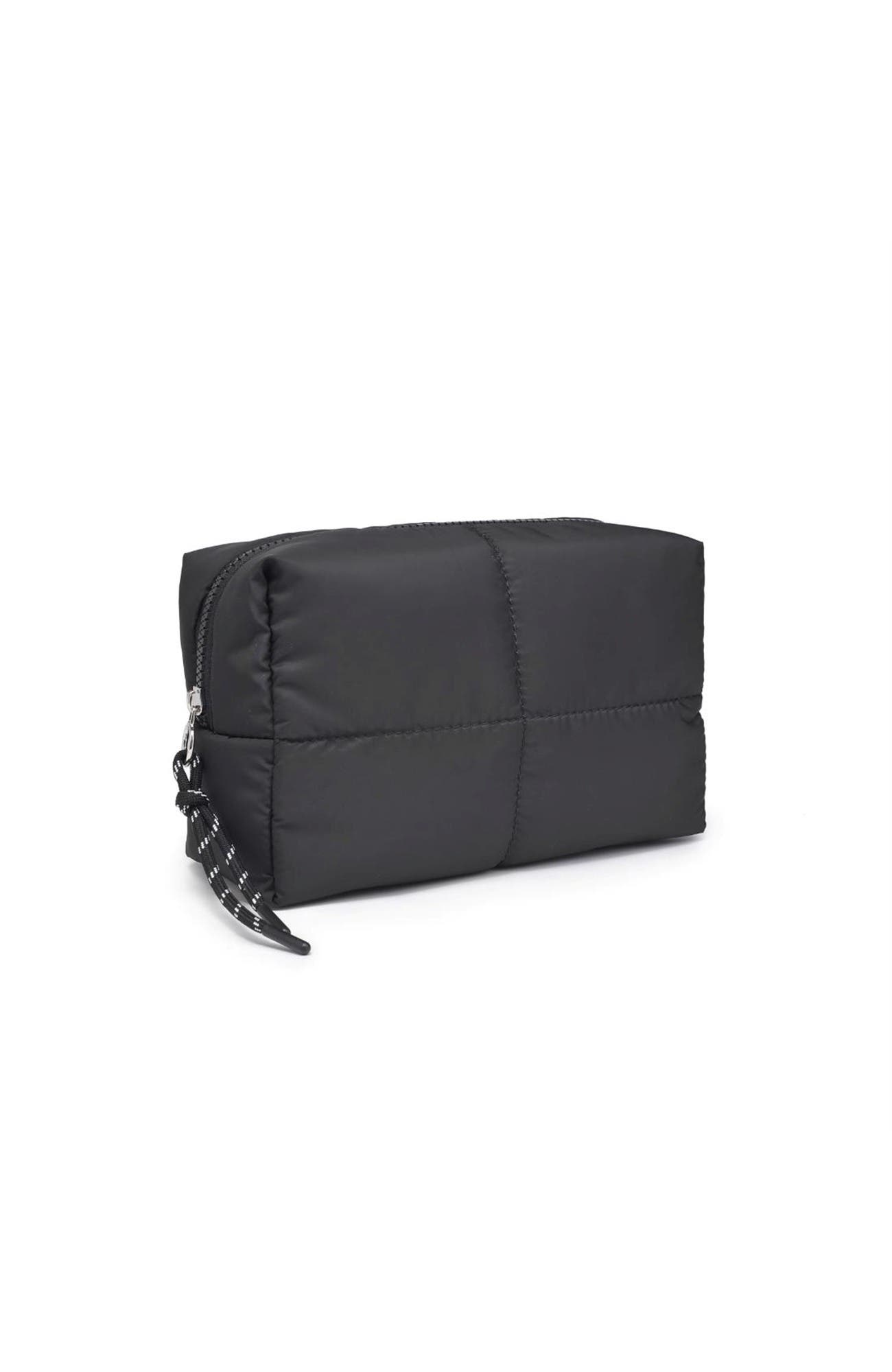 Daydreamer - Nylon Cosmetic & Travel Organizer Pouch, Alternate, color, Black