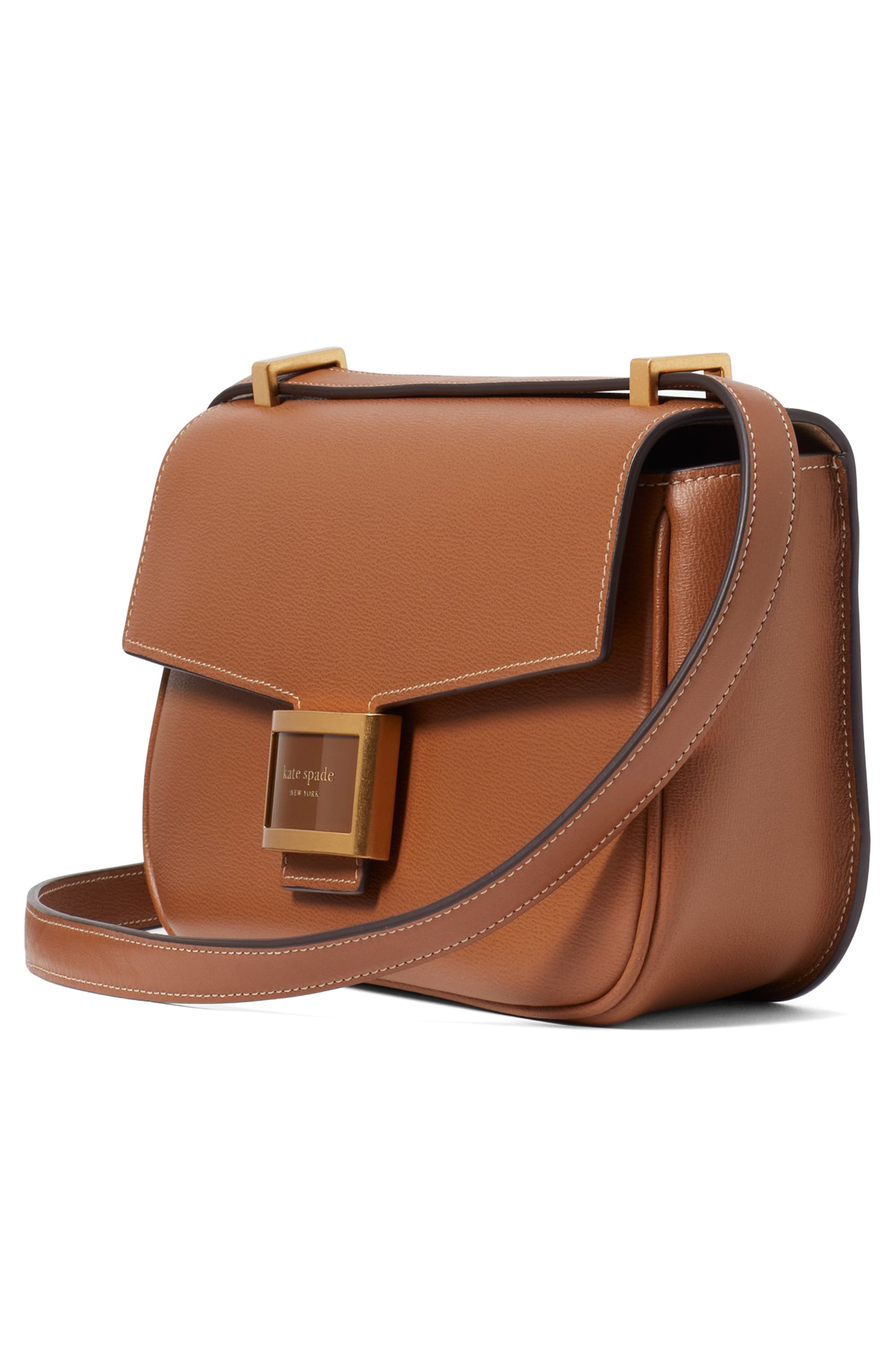 medium katy textured leather convertible shoulder bag, Alternate, color, ALLSPICE CAKE