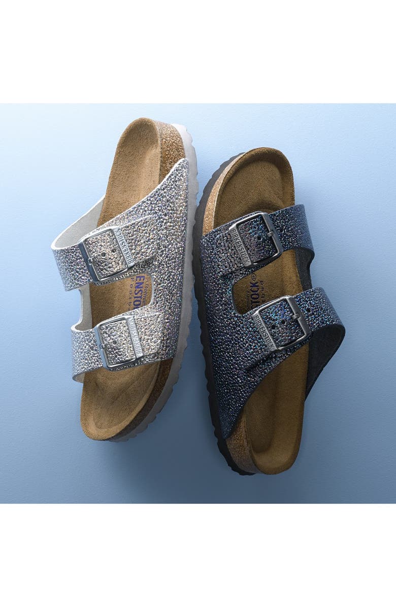 Birkenstock 'Arizona' Soft Footbed Textured Leather Sandal, Alternate, color,