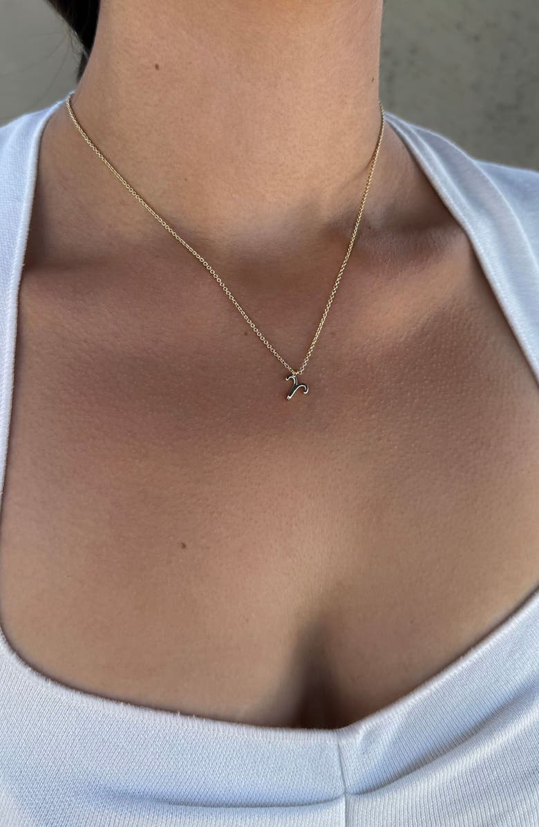 Adornia Zodiac Sign Pendant Necklace, Alternate, color, Gold - Aries