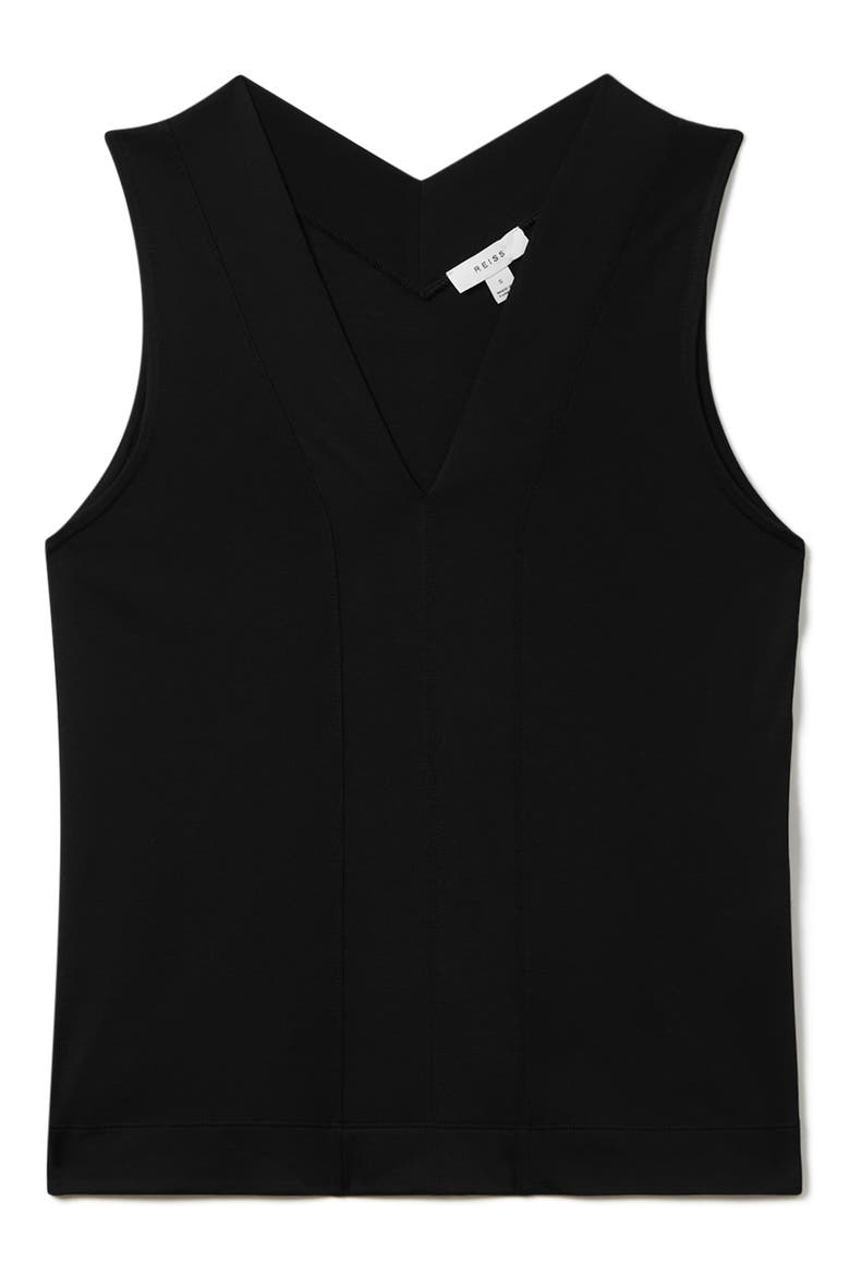 Mira Sleeveless Top, Alternate, color, BLACK