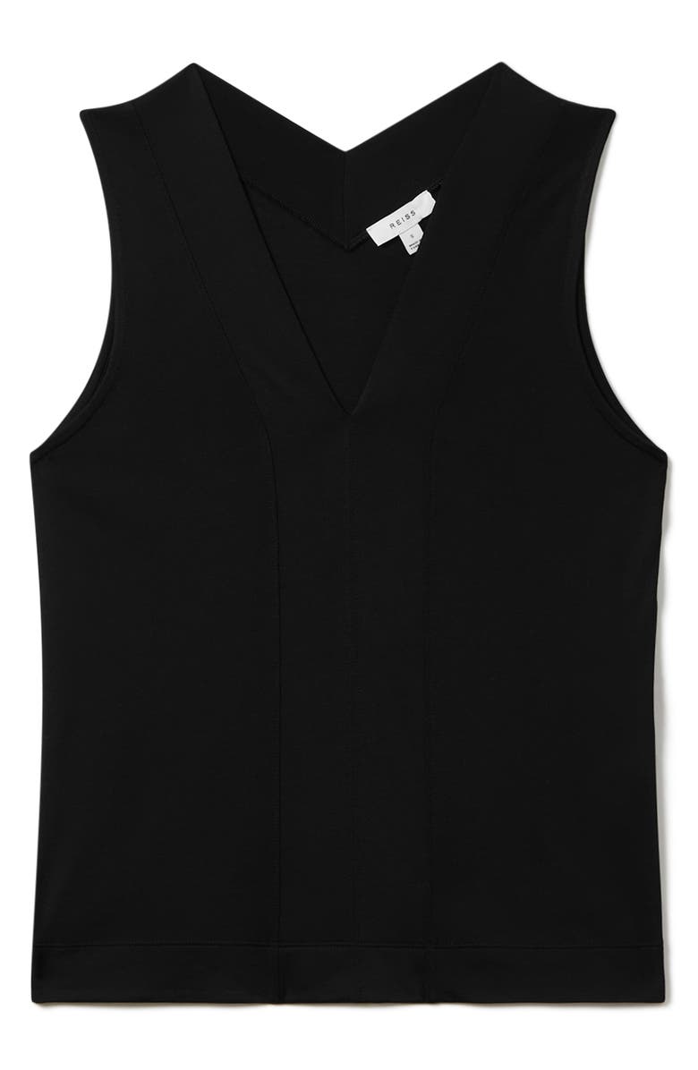 Reiss Mira Sleeveless Wool & Cashmere Top, Alternate, color, Black
