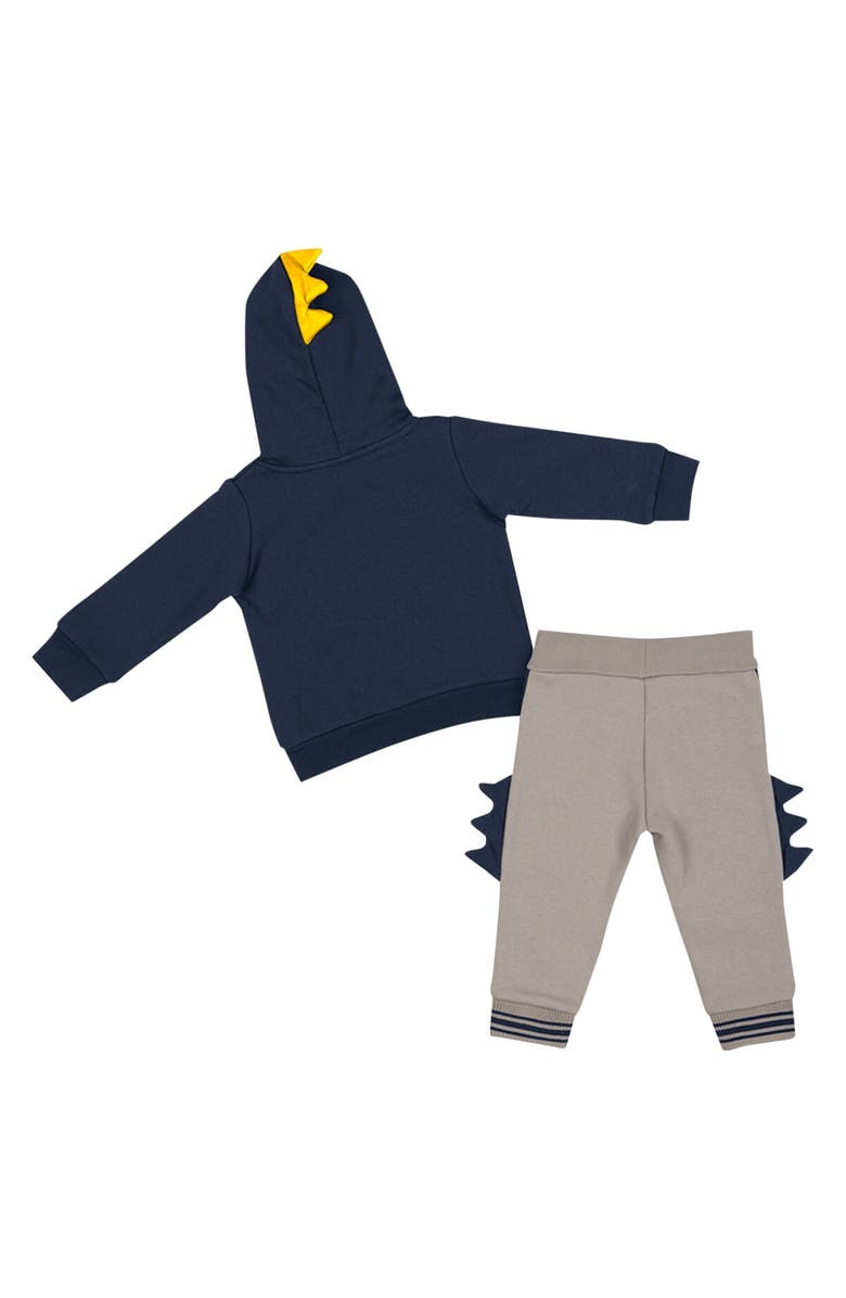 COLOSSEUM Infant Colosseum Navy/Gray Michigan Wolverines Dino Pullover Hoodie and Pants Set, Alternate, color,