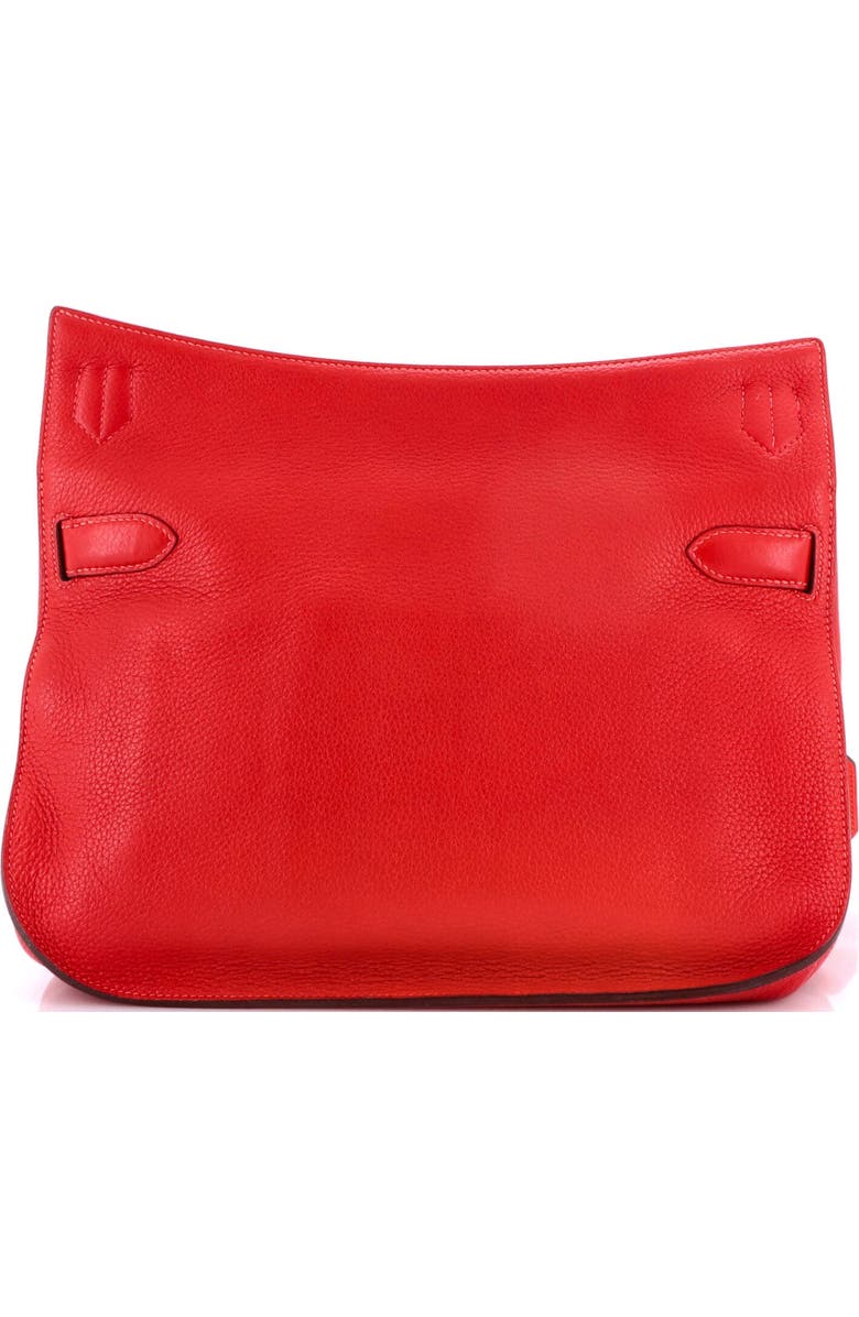 Pre-Owned Hermes Jypsiere Bag Clemence 34, Alternate, color, Rouge Casaque/Rose Jaipur