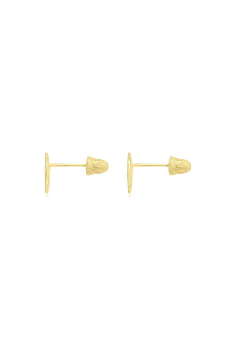 The Lovery Fine Jewelry Baby Cut Out Paw Screw Back Stud Earrings, Alternate, color, Yellow Gold