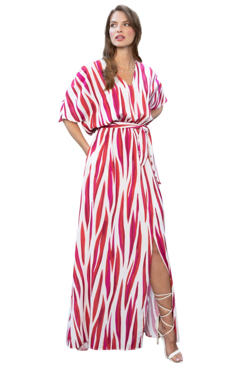 HotSquash London Clothing Oversized Split Front Maxi Dress, Main, color, 