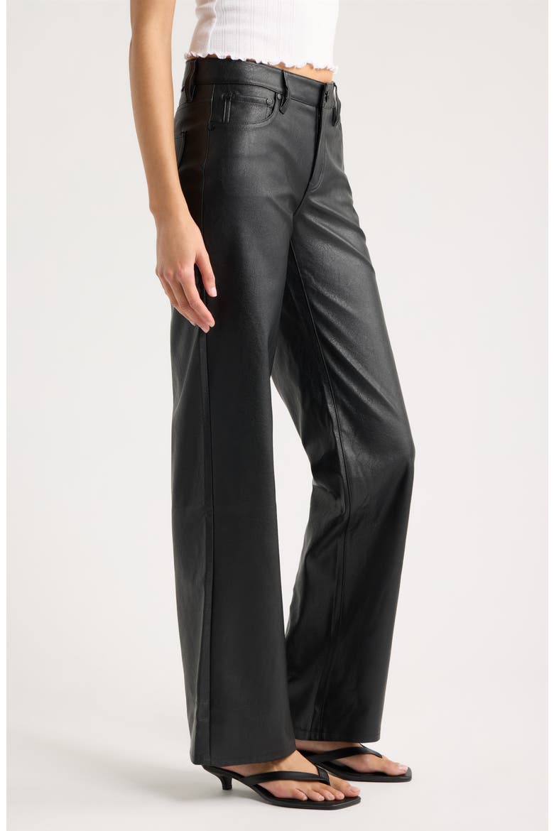 Keep Faux Leather Pants, Alternate, color, BLACK