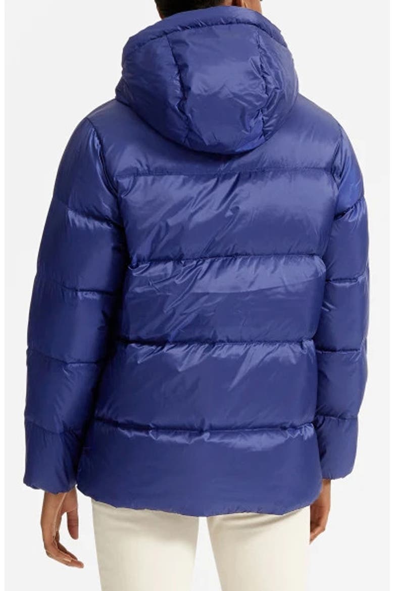 Re:Down® Puffy Puff Water Resistant Hooded Jacket, Alternate, color, COBALT