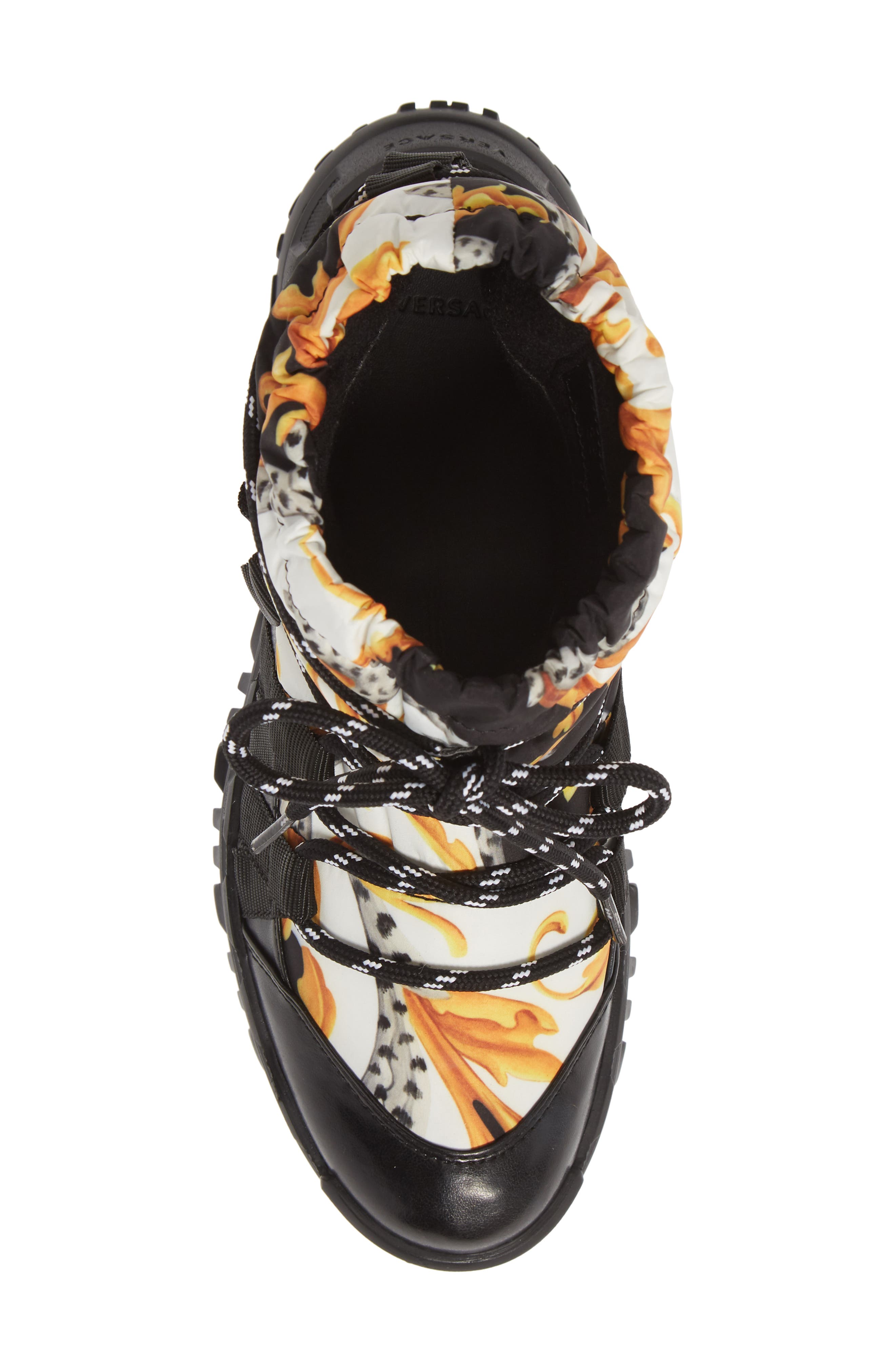 Versace Greca Rhegis Waterproof Snow Boot, Alternate, color, 