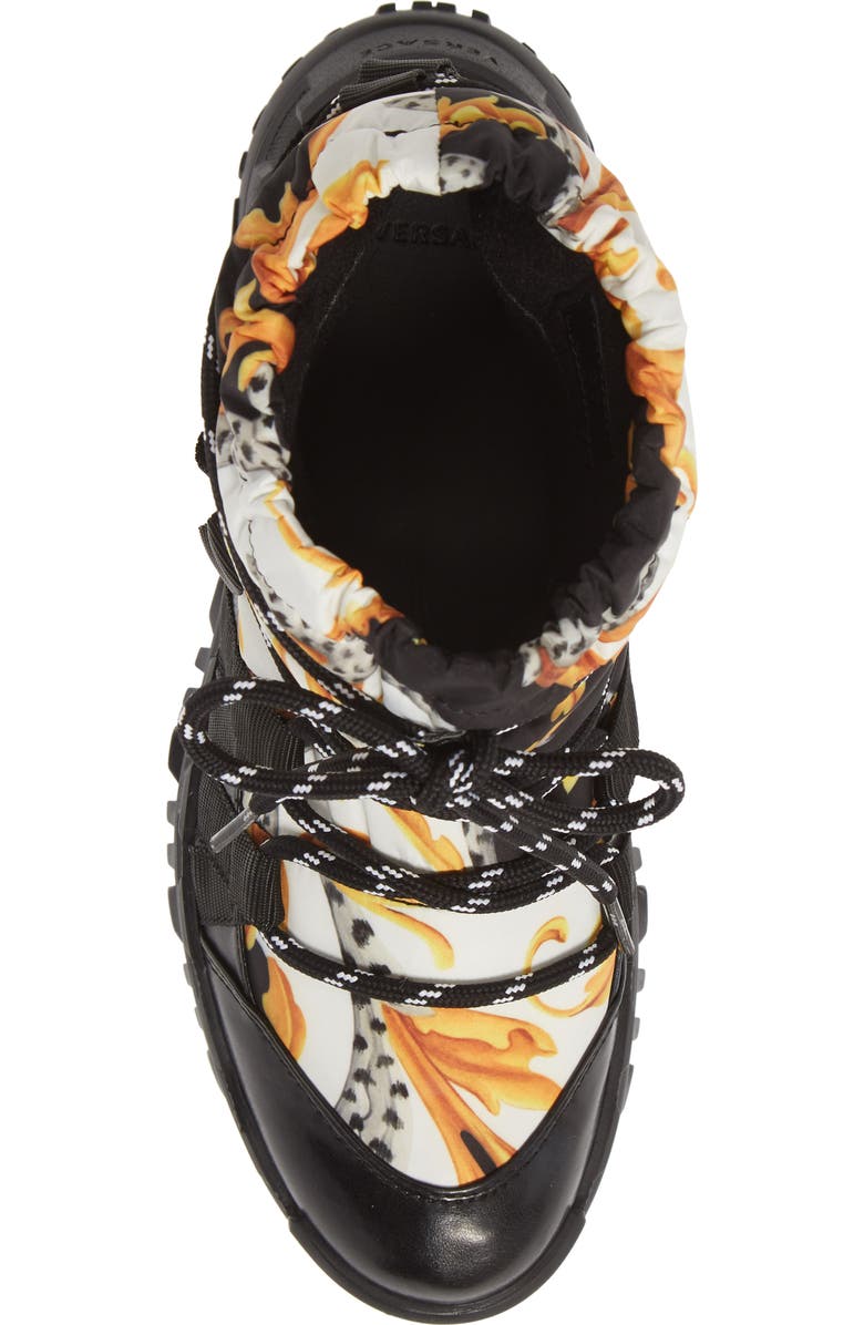 Versace Greca Rhegis Waterproof Snow Boot, Alternate, color,