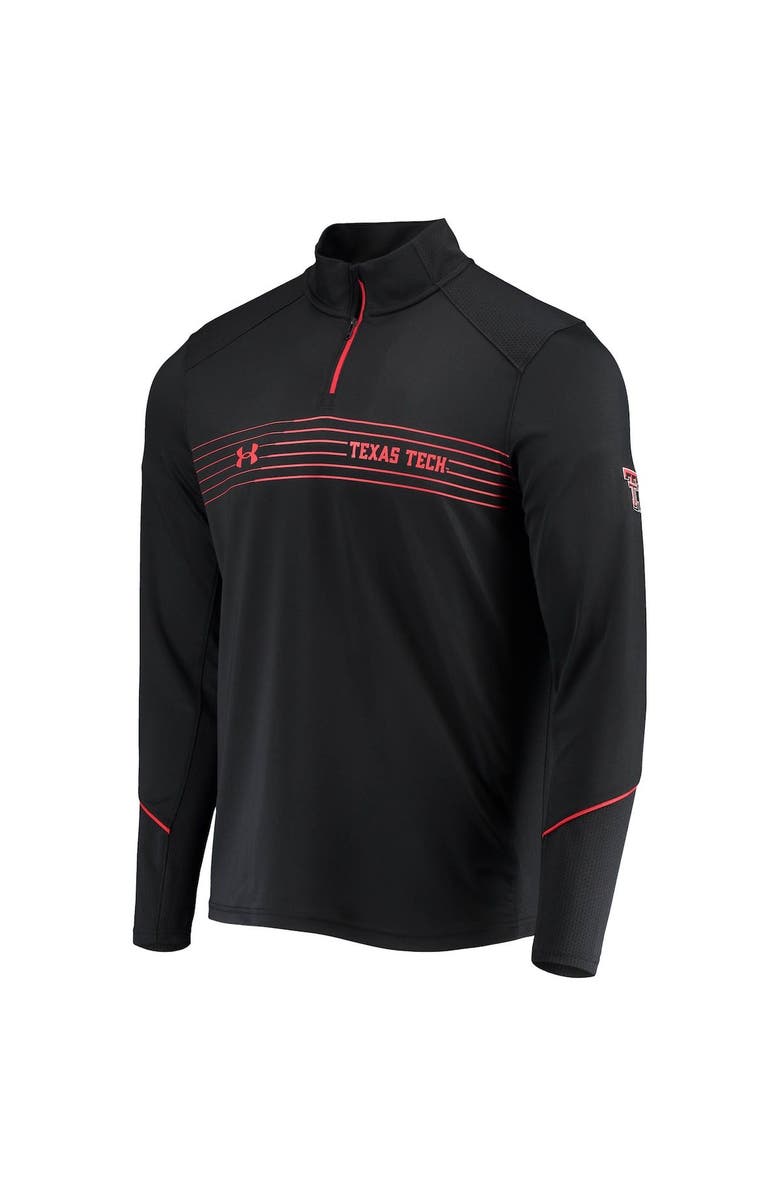 Under Armour Men's Under Armour Black Texas Tech Red Raiders Sideline Performance Lightweight Quarter-Zip Jacket, Alternate, color, Black