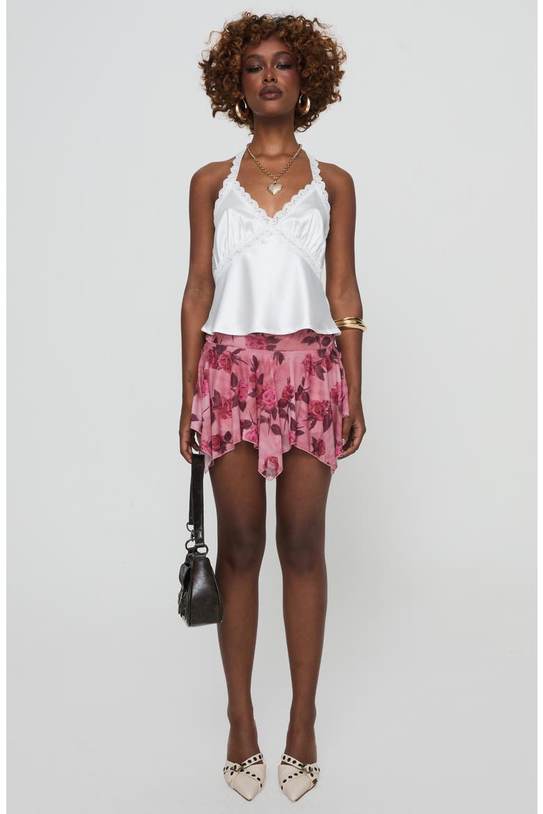 Annaliese Satin Lace Camisole, Alternate, color, WHITE
