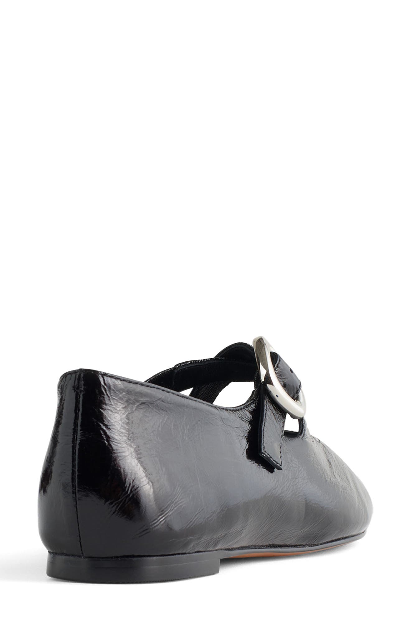 Madewell The Remy Crisscross Mary Jane Flat, Alternate, color, True Black