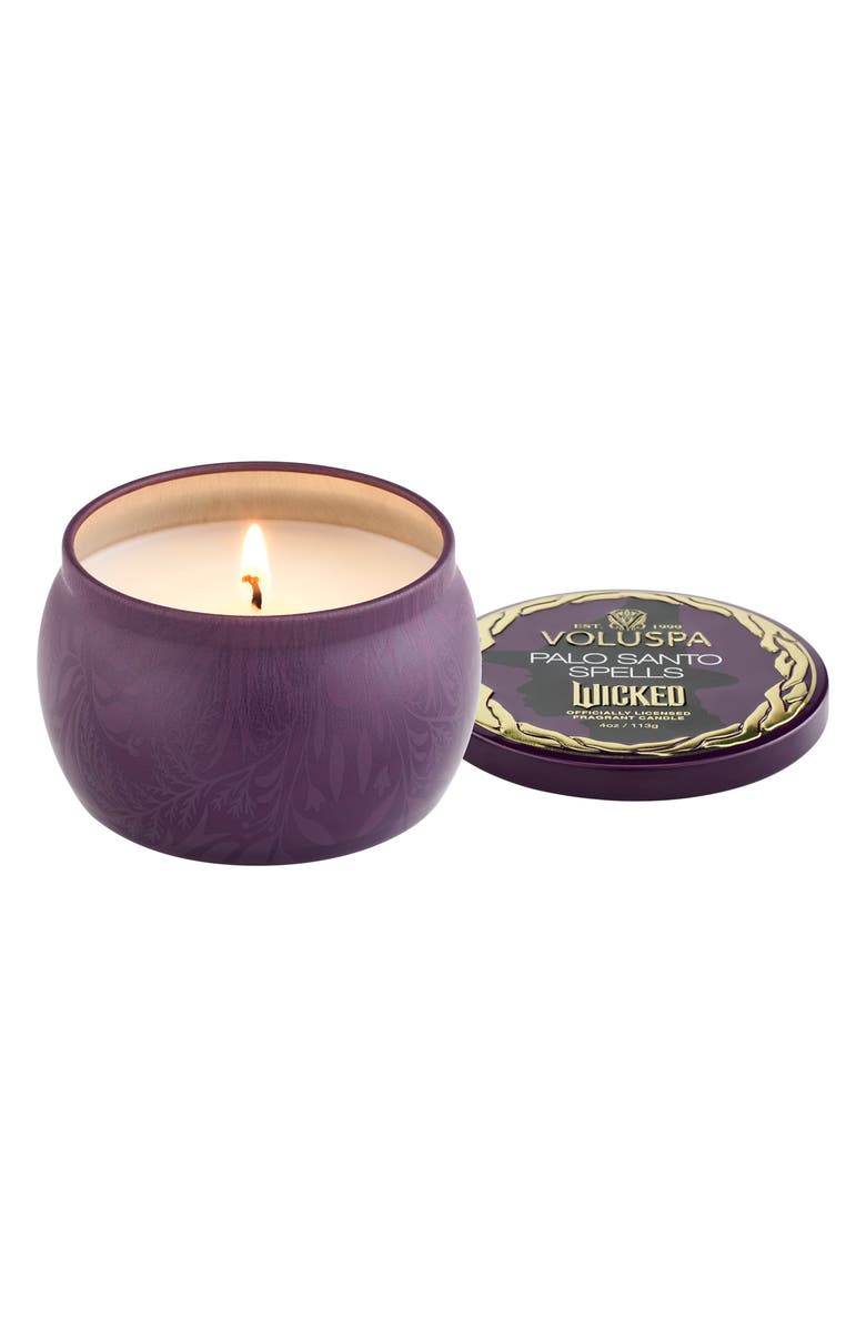Voluspa Wicked Collection Palo Santo Spells Mini Tin Candle, Main, color, 