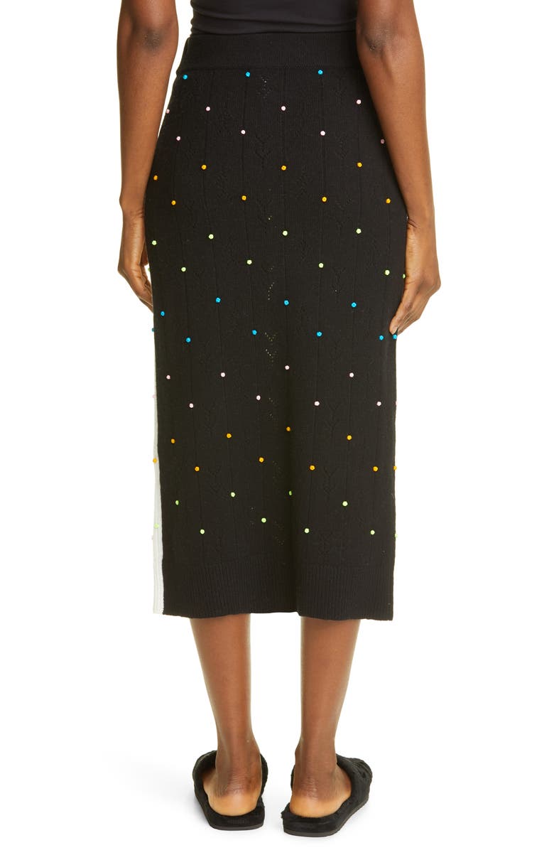 YanYan Rosie Button Front Lambswool Midi Skirt, Alternate, color,