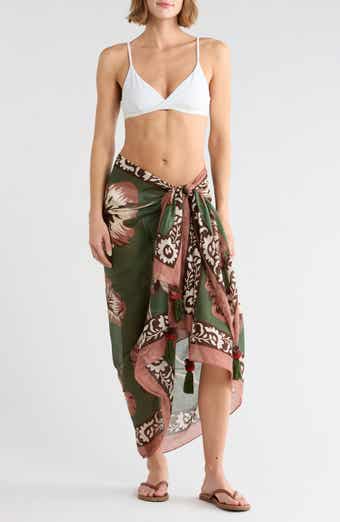 Floral Print Cotton Pareo