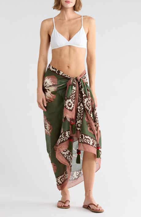 Floral Print Cotton Pareo