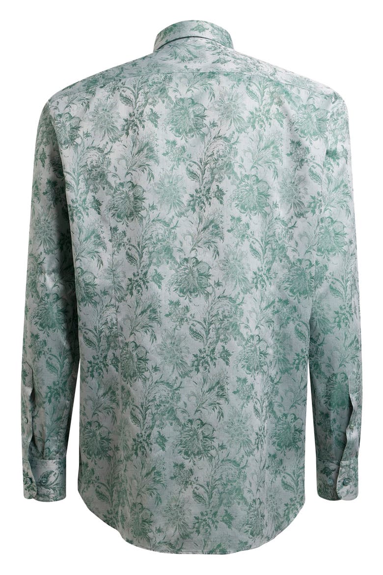 Roma Cotton Dress Shirt, Alternate, color, GREEN