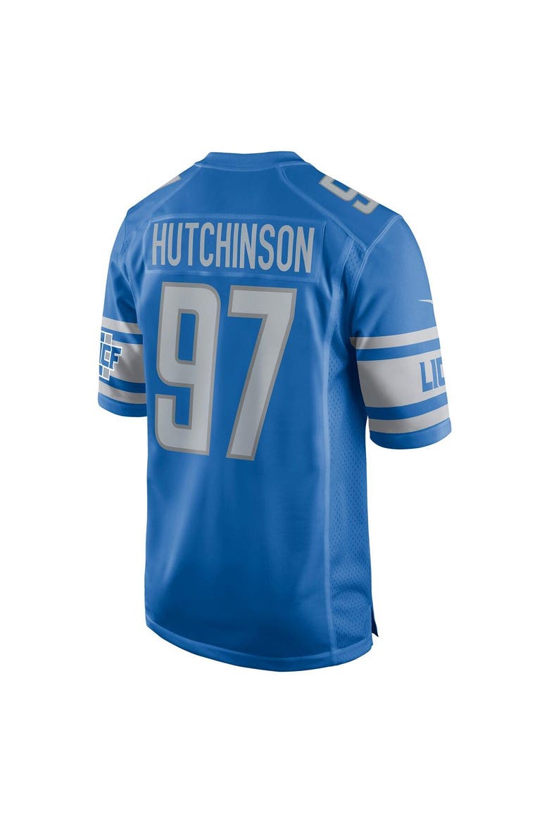 Youth Nike Aidan Hutchinson Blue Detroit Lions Game Jersey, Alternate, color, Blue