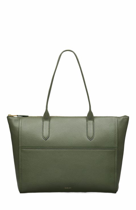 Oak Street Medium Ziptop Tote Bag