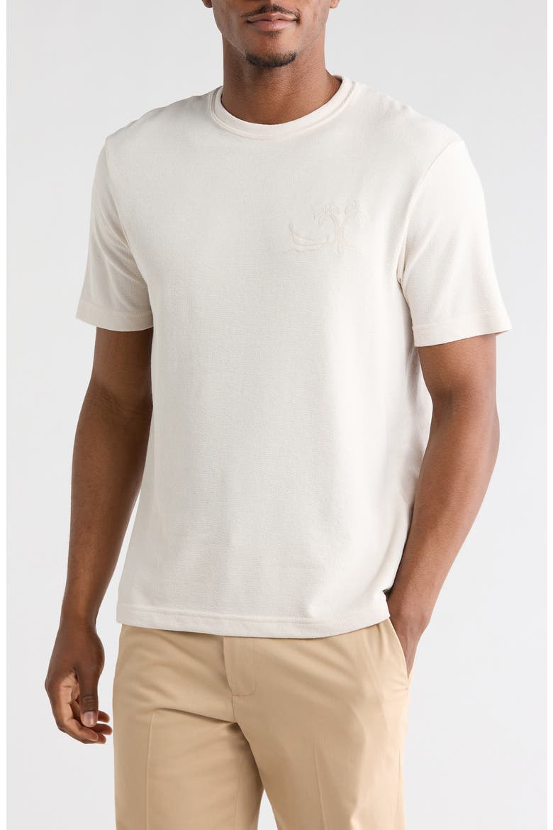 Textured T-Shirt, Main, color, CREAM