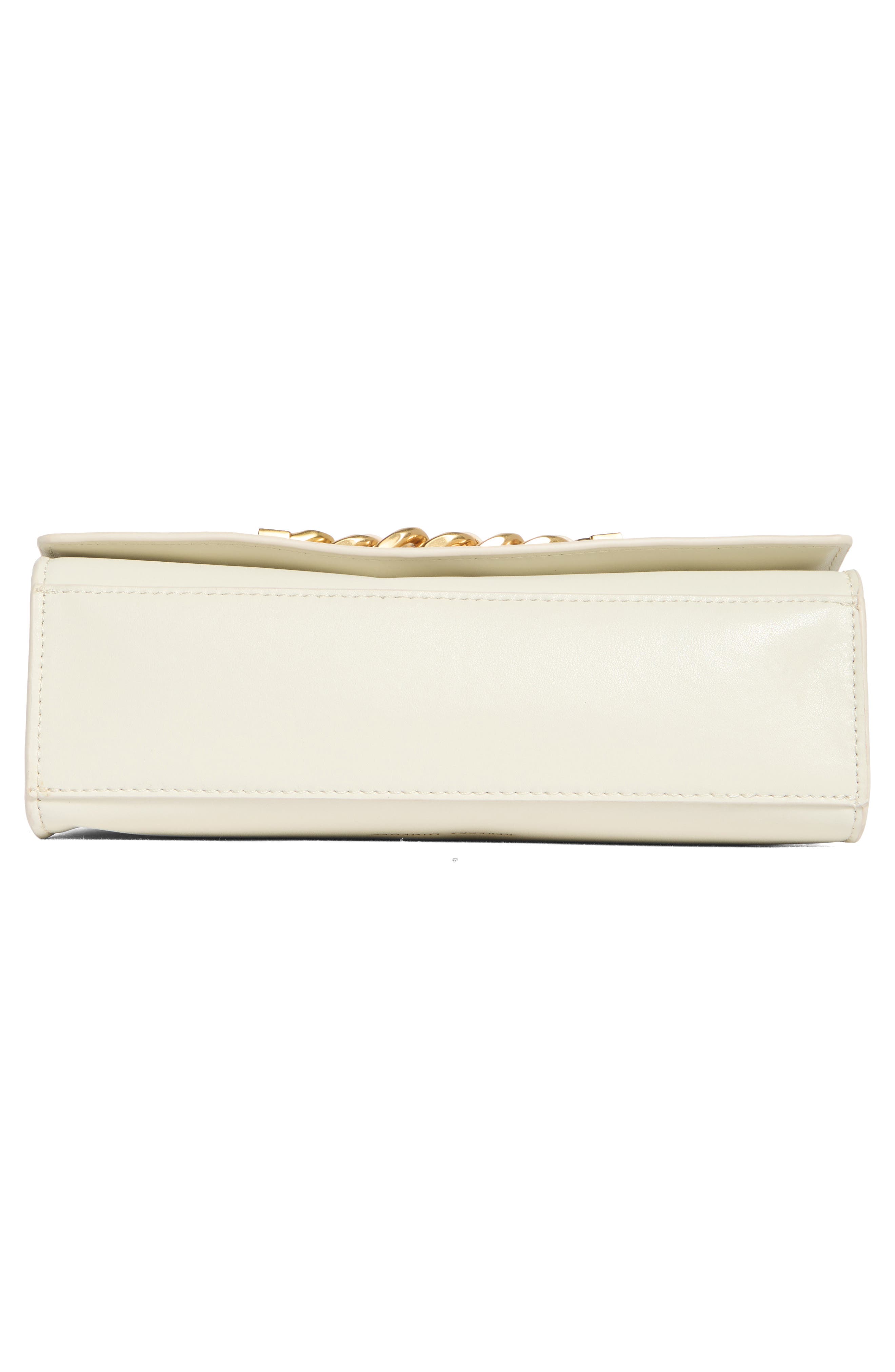 Rebecca Minkoff Curb Link Leather Crossbody Bag, Alternate, color, Porcelain