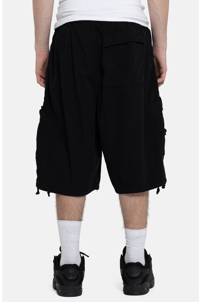 Cargo Parachute Shorts, Alternate, color, BLACK