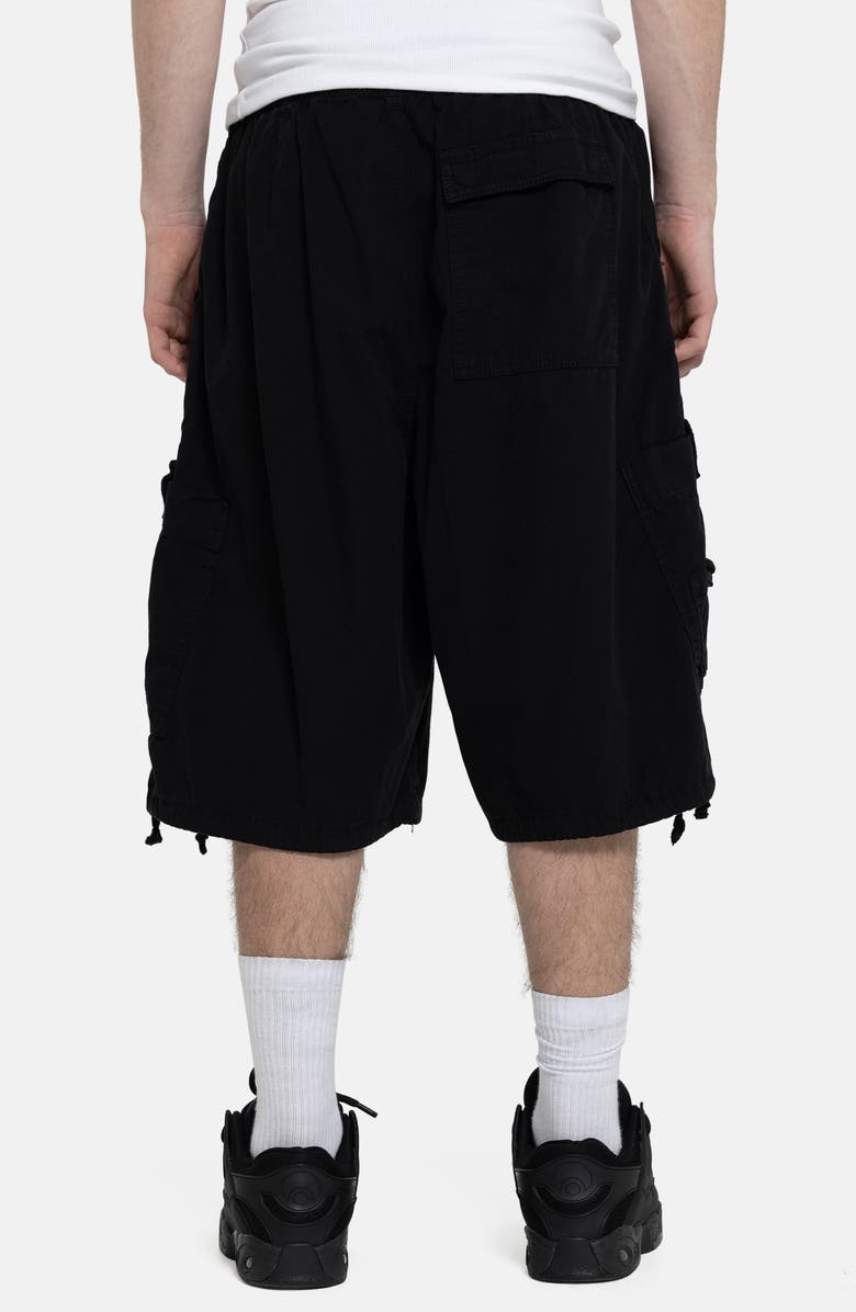 JADED LONDON Cargo Parachute Shorts, Alternate, color, Black