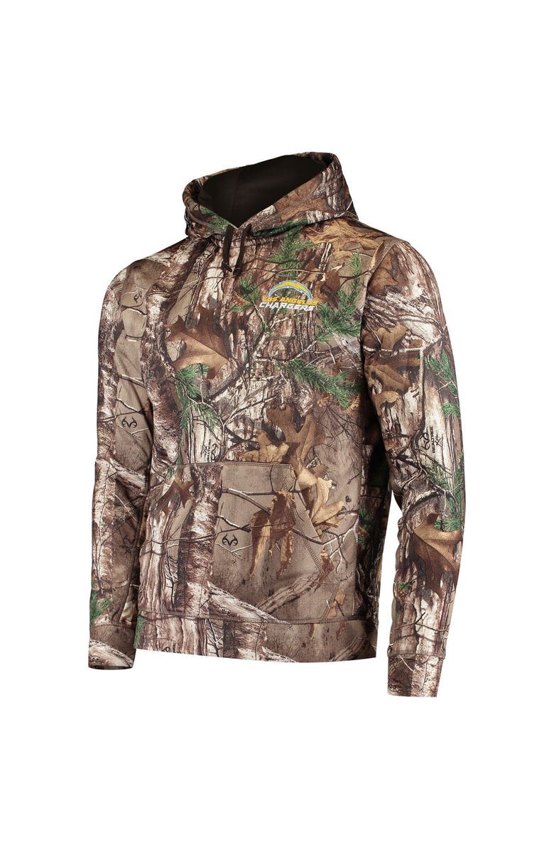 DUNBROOKE Men's Dunbrooke Realtree Camo Los Angeles Chargers Circle Champion Tech Fleece Pullover Hoodie, Alternate, color, Realtree Camo