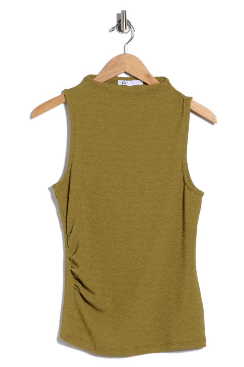 Textured Boat Neck Sleeveless Top, Alternate, color, LIGHT CHARTREUSE
