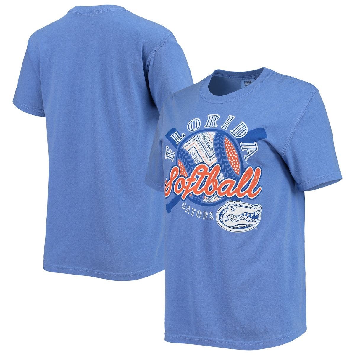 IMAGE ONE Women's Royal Florida Gators Softball Pattern Comfort Colors ...