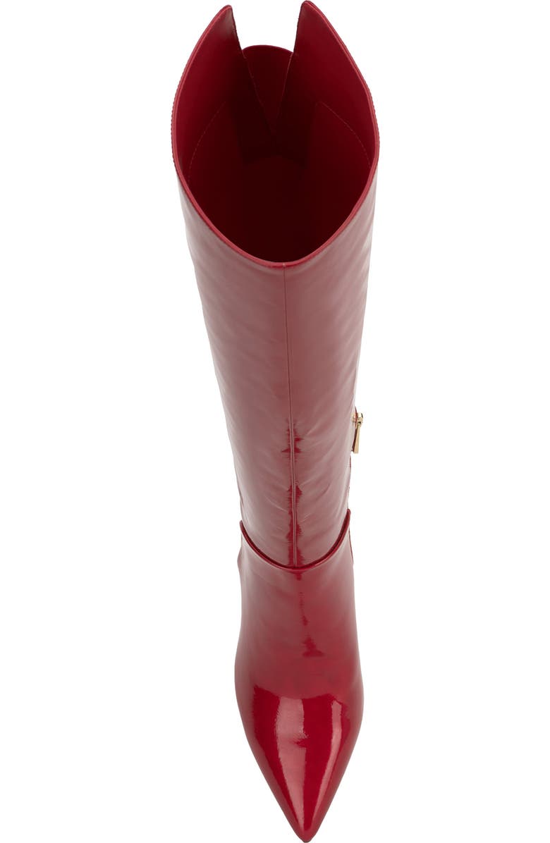 Jessica Simpson Earon Pointed Toe Over the Knee Boot, Alternate, color, Red Muse Patent