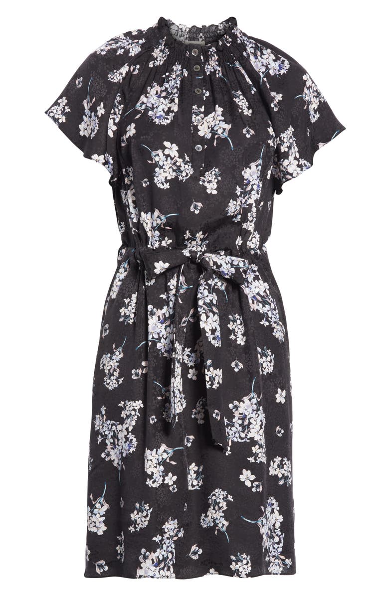 Rebecca Taylor Hydrangea Silk Dress, Alternate, color,