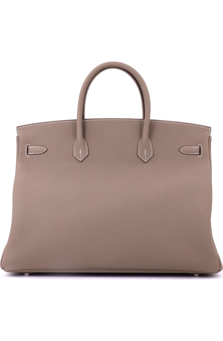 Pre-Owned Hermes Birkin Handbag Grey Togo with Palladium Hardware 40, Alternate, color, Etoupe