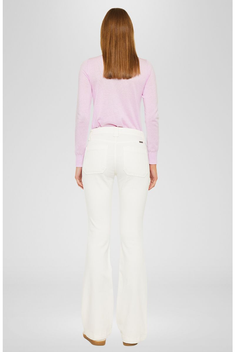 Yamilet Mid Rise Bootcut Jeans, Alternate, color, White