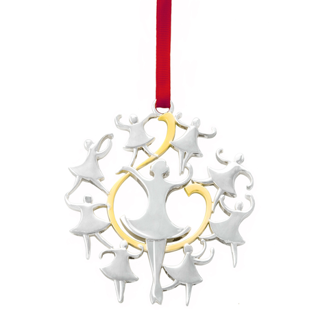 12 Days of Christmas Ornament, 9 Ladies Dancing