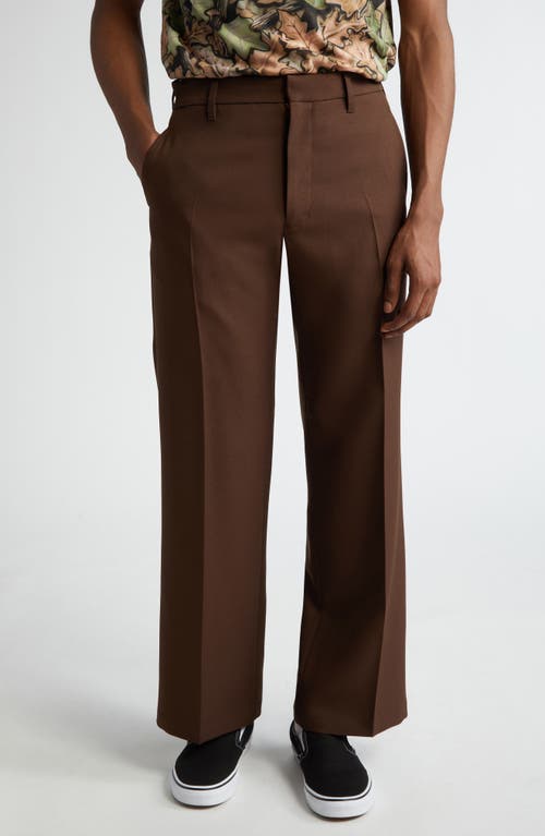 STOCKHOLM SURFBOARD CLUB Sune Bootcut Pants in Brown 