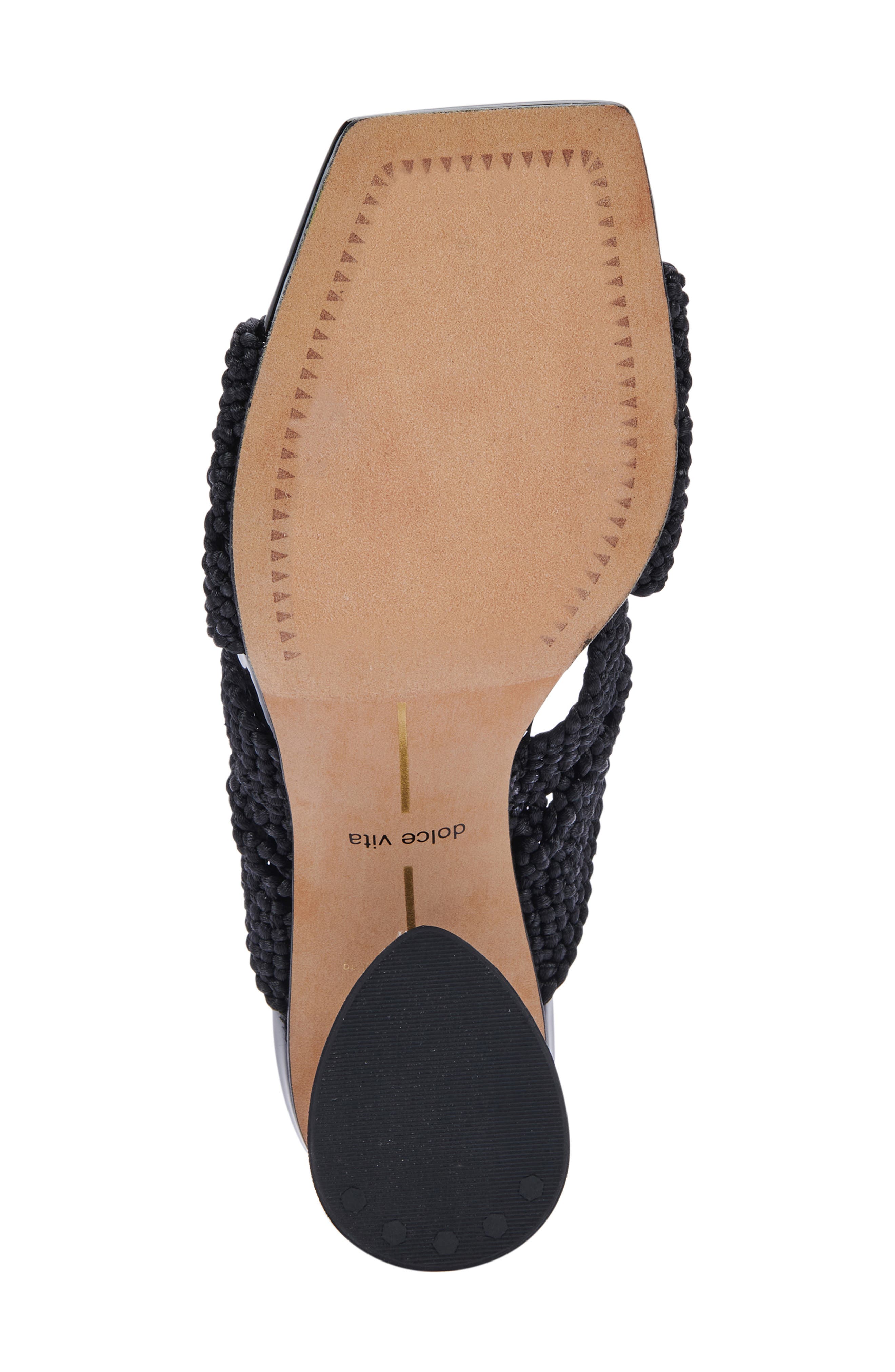 Dolce Vita Patch Sandal, Alternate, color, Black Woven