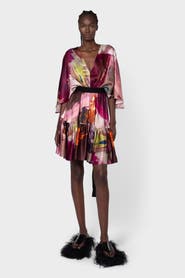 Roksanda Yasmin Printed Silk Mini Dress