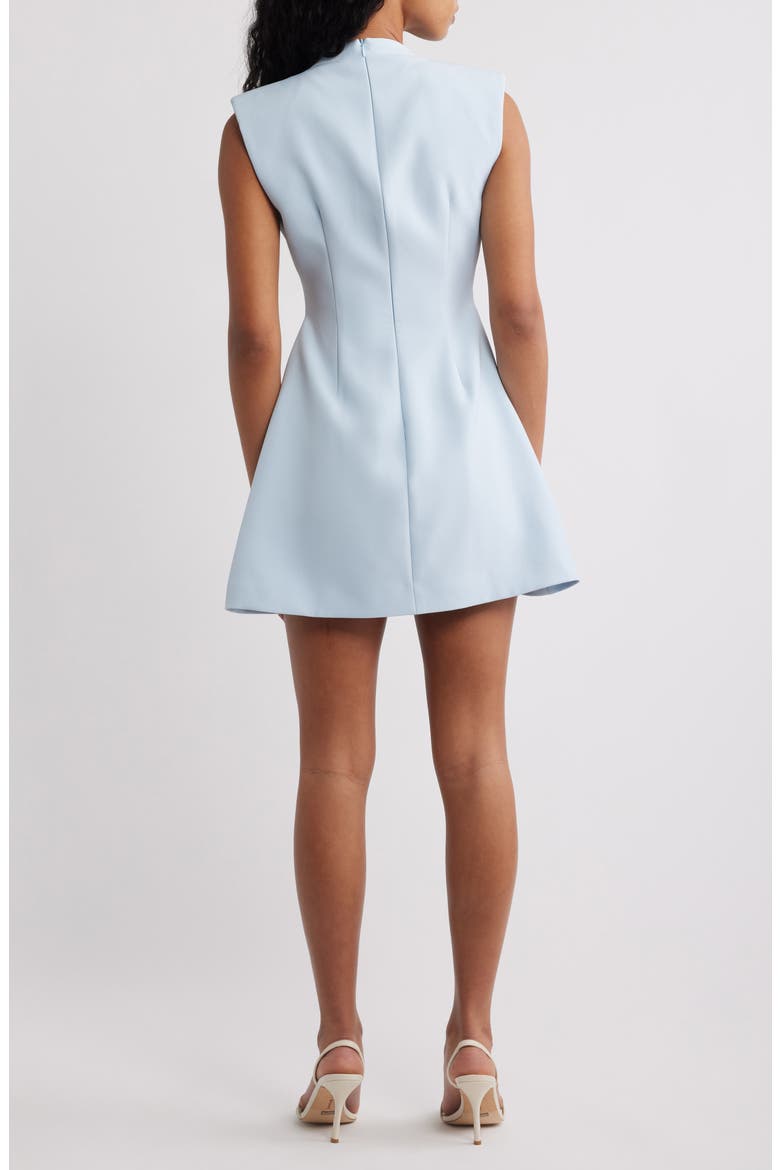 Cap Sleeve Fit & Flare Minidress, Alternate, color, POWDER BLUE