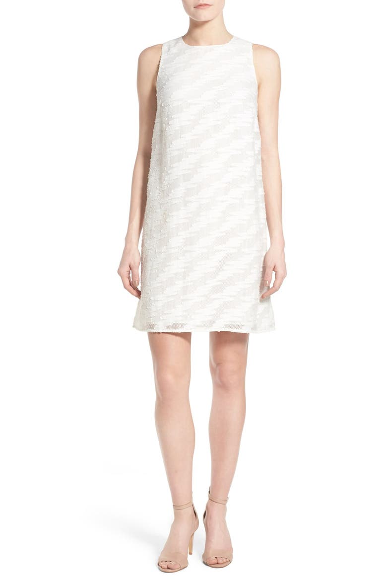 Lace Detail Sheath Dress, Main, color, IVORY CLOUD
