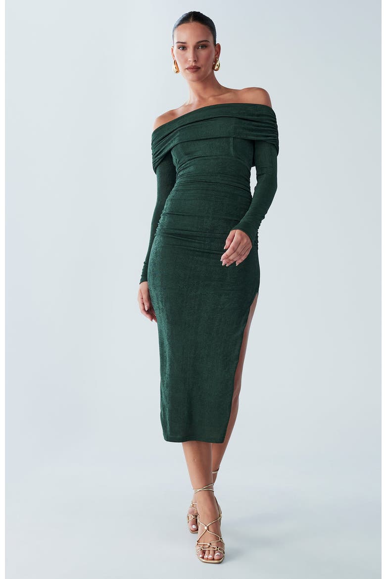 Piedra Midi Dress, Alternate, color, Khaki