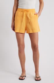 French Connection Rhodes Cotton Poplin Drawstring Shorts